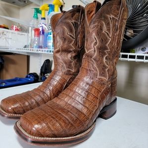 Dan Post Kingsly Caiman Square Toe Cowboy Boots